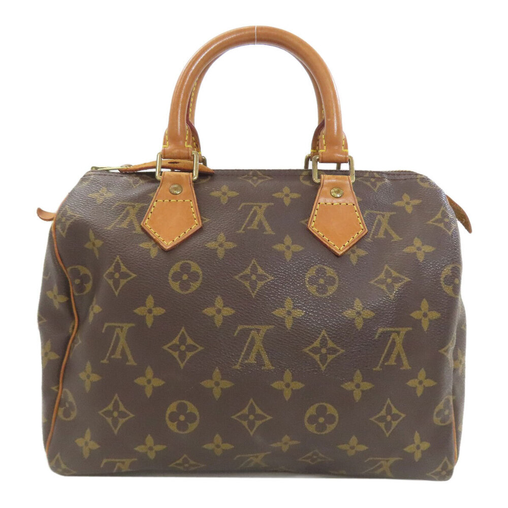 Louis Vuitton Speedy Monogram Canvas Handbag Brown